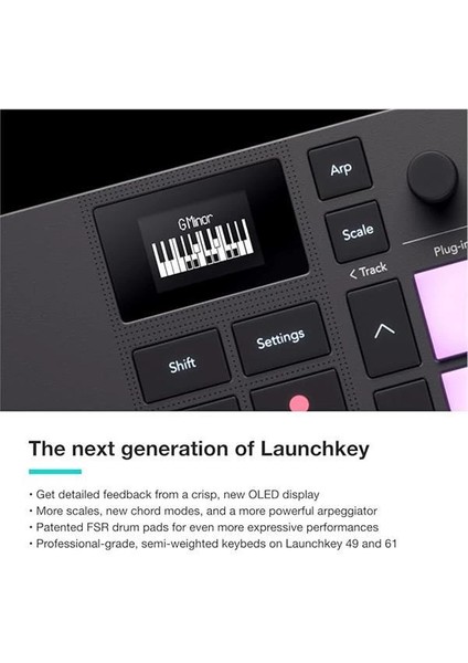 Launchkey Mini 25 [mk4] — Taşınabilir 25 Mini Tuşlu, Usb, Mıdı Klavye Kontrolörü, Daw