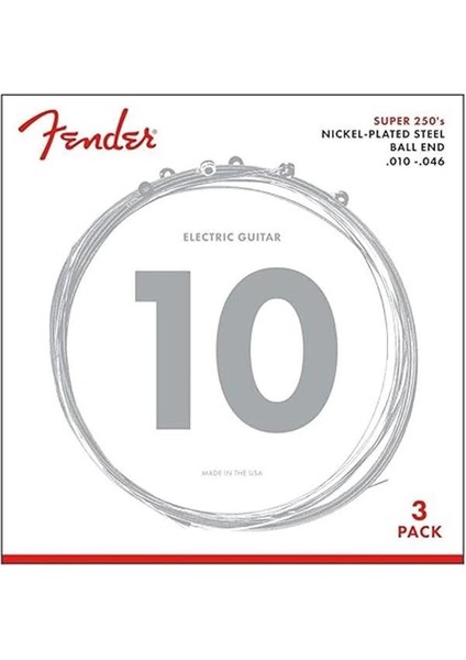 Çamurluk Süper 250 Dize Seti - 250R 3 Kümeler (010/046) Paketi - Nikel Kaplama Çelik - Top fiyatları