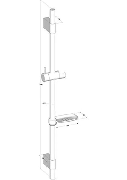Ayarlanabilir Duş Sürgü Boru Seti KSS199 fırsatları