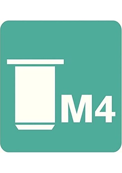 Blindnietmuttern, Ince Malzemeler Için, 20 Adet, Matkap Ucu Dahil, M4 indirimleri