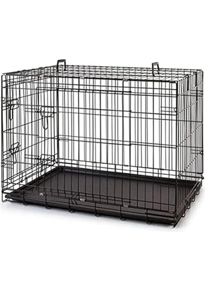 Metal Kedi Köpek Kafesi Siyah 107X71X78CM indirimleri