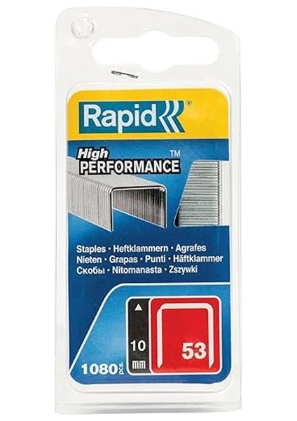Rapid Feindrahtklammer Tip 53/10 Mm, 1080 Adet Blister, 40109504