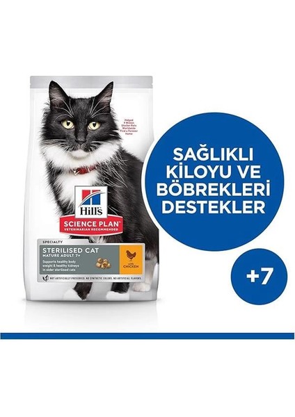 Mature Adult +7 Sterilised Tavuklu 1.5 kg Yaşlı Kedi Maması fiyatları