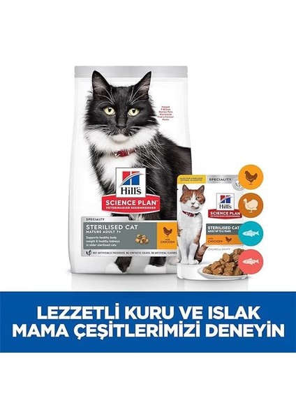 Mature Adult +7 Sterilised Tavuklu 1.5 kg Yaşlı Kedi Maması