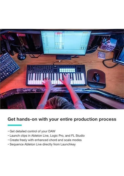 Launchkey 49 [mk4] 49 Tuşlu Yarı Ağırlıklı, Usb, Mıdı Klavye Kontrolörü, Daw Entegrasyonu modelleri