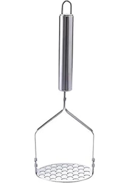 Patates Ezeceği Püre Yapıcı Lüks Paslanmaz Metal Patates Ezici 26 cm