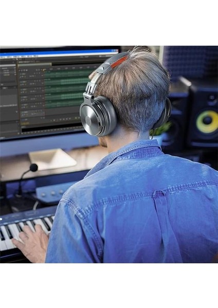 PRO50 Kulak Üstü Kablolu Dj Kulaklığı (Silver)