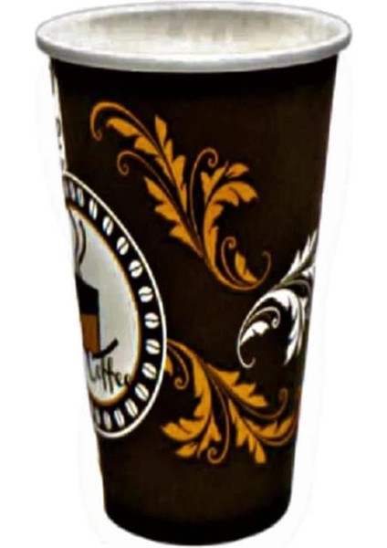 Excodi Cup - [ Cup ] 12 Oz Siyah Kapaklı Karton Bardak - 300 ml - 100 Adet Kaliteli Kahve