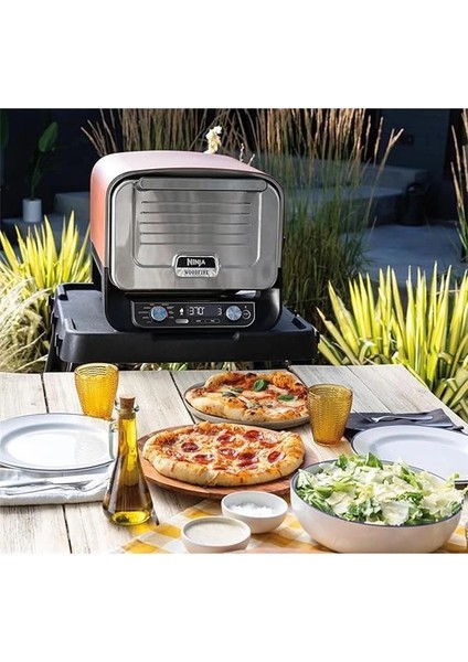 Woodfire Elektrikli Outdoor Fırın, Artisan Pizza Maker ve Bbq Smoker, 8in1 Arada, Pizza fırsatları