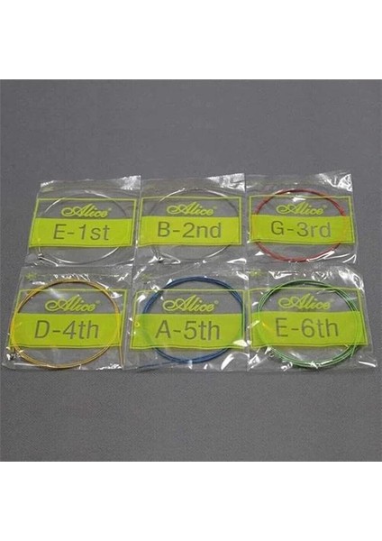 A-407C Model Renkli Akustik Gitar Tel Seti fiyatları