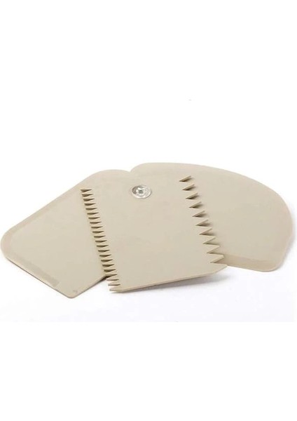 3'lü Hamur Şekillendirici Kesici Dekoratör Spatula Seti, Plastik, Çok Renkli fiyatları