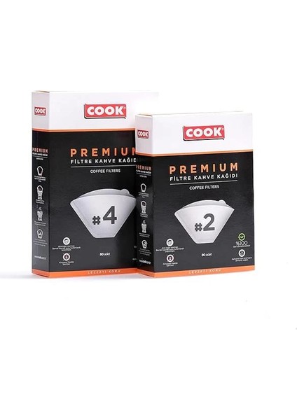 Premium Filtre Kahve Kağıdı - Ebat 4, 80 Adet indirimleri