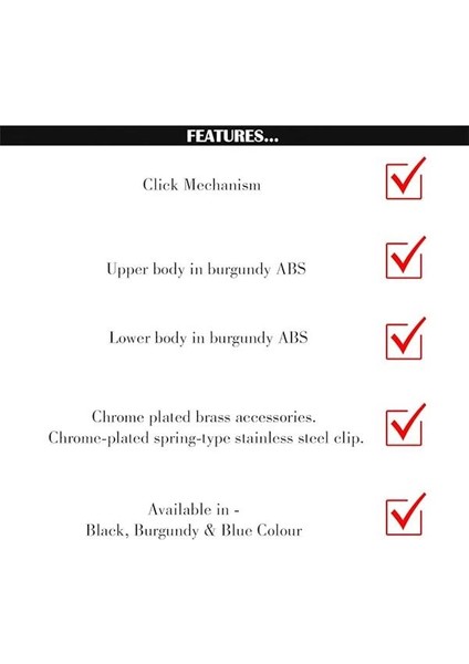 Vintage 52 Versatil Kalem Bordo fiyatları