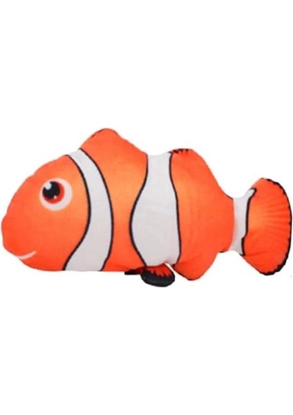 Peluş Kedi Oyuncağı Balık Kedi Nanesi Otlu Çıngıraklı 1 Adet Palyaço