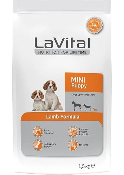 Vital Kuzulu Mini Irk Yavru Köpek Maması 1,5kg