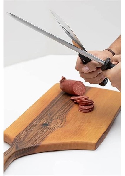 Epinox Merih Oval Masat - Kasap Masatı - Bıçak Bileyici - Bileme Çeliği - Bıçak Keskinleştirici, No: