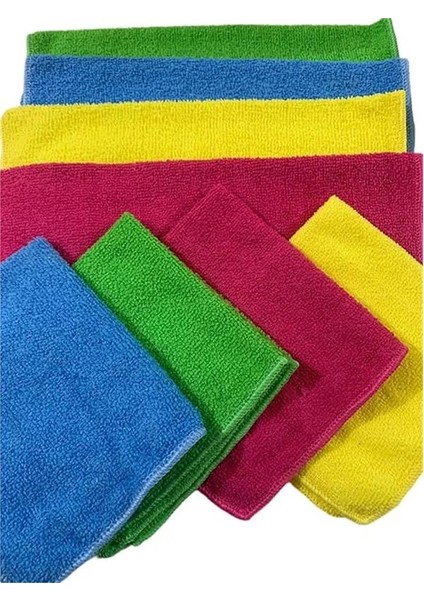 Mikrofiber Temizlik Bezi 8'li Çok Amaçlı Iz Bırakmaz Ilbays Temizlik Bez - Renkli Oto Kurulama fırsatları