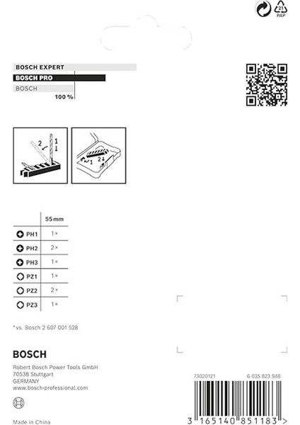 Professional Accessories 8 Parçalı Tornavida Ucu Seti (Impact Control, Pz/ph Uçlar - Uzunluk: fırsatları