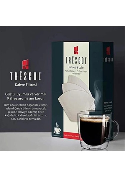 Kahve Filtresi 4 Numara (Büyük Boy) Naturel Kağıt 3X100 300'LÜ Paket fırsatları