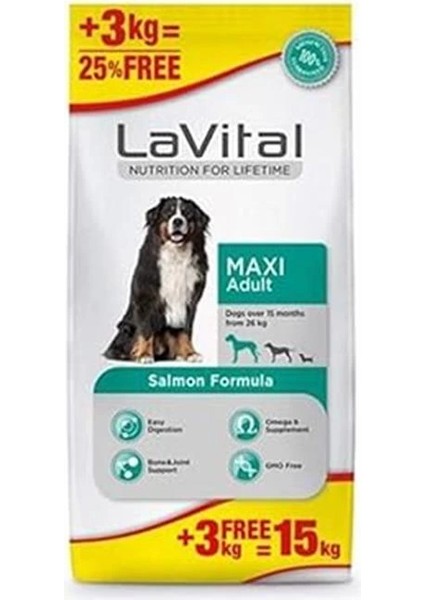Somonlu Maxi Yetişkin Köpek Maması 15 kg