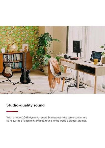 Scarlett 2i2 Gen 4 Ses Kartı: Kayıt, Şarkı Yazma, Yayın ve Podcasting Için USB Audio modelleri