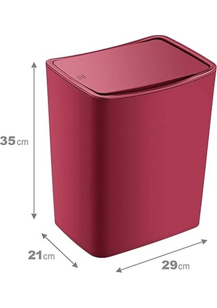 Touch Çöp Kovası 20 Lt Carmen Kırmızı fırsatları