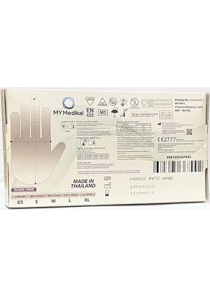 Mumu Pudralı Lateks Eldiven