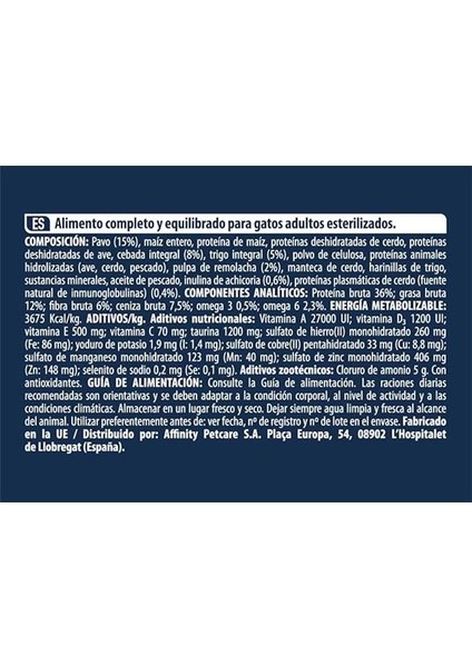 Hairball Hindili Kısırlaştırılmış Kedi Maması 10 kg