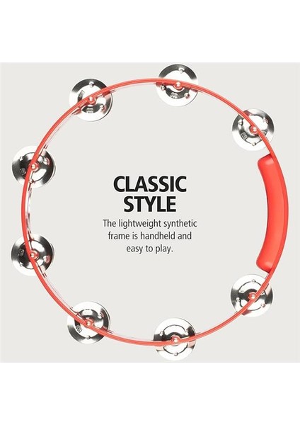 Meinl Percussion Percussion HTT10R Stainless Steel Jingle 2-Rows 10 Inç Tour Tamburin (Kırmızı) fiyatları