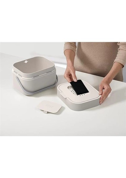 30015 Stack 4 Organik Atık Kabı, Plastik, 23,5 x 19,7 x 16,1 cm