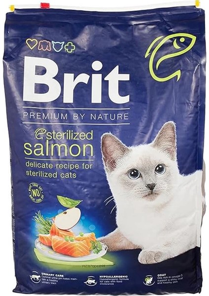 Premium By Nature Kısırlaştırılmış Kediler Için, Somon Balıklı Kuru Mama, 8 kg