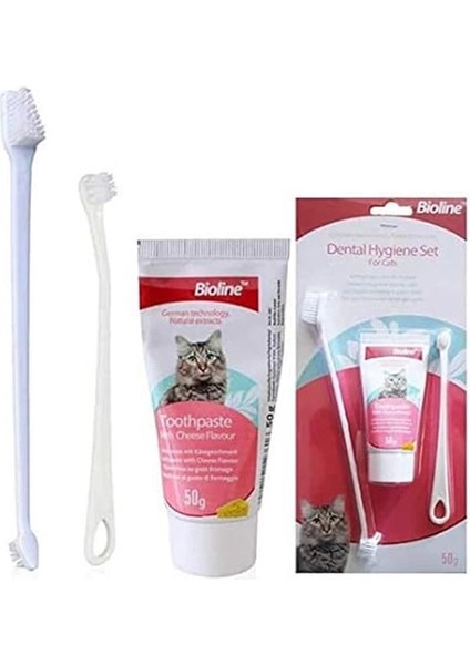 Bioline Peynir Aromalı Kedi Ağız Bakım Seti indirimleri