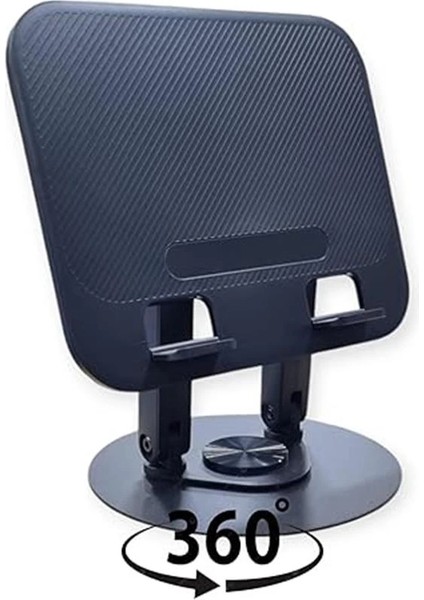 360 Derece Sonsuz Pozisyonda Dönebilen Katlanabilir Metal Alaşımlı Yükseklik ve Açı Ayarlı