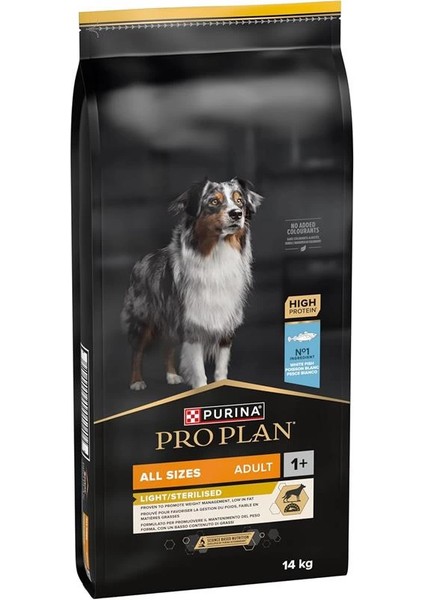 All Size Beyaz Balıklı Sterilised-Light Yetişkin Köpek Maması 14 kg