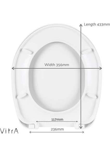 S20 Round Klozet Kapağı 109-003-909, Yavaş Kapanır, Kolay Sök-Tak, Oval, Beyaz, Alttan Sıkmalı fırsatları