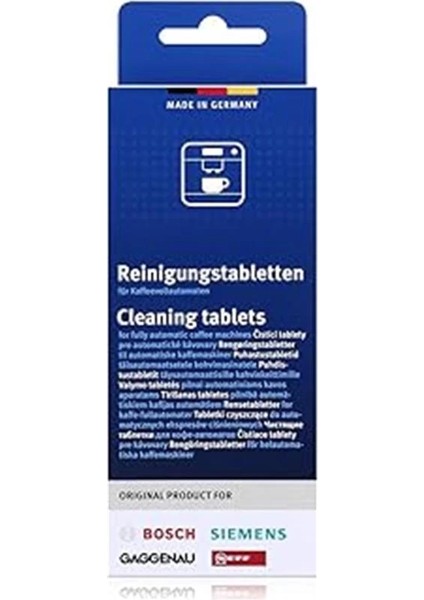 Siemens Otomatik Kahve Espresso Makinesi Temizleme Tableti 10'lu