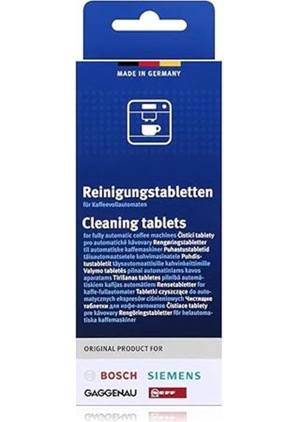 Siemens Otomatik Kahve Espresso Makinesi Temizleme Tableti 10'lu indirimleri