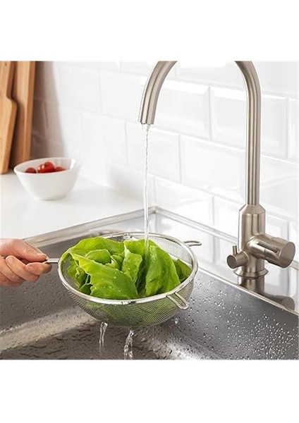 Idealisk 20 cm Paslanmaz Çelik Metal Süzgeç
