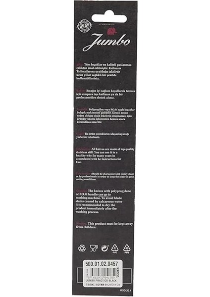 Practico Black Tırtıklı Soyma Bıçağı - 9cm fırsatları