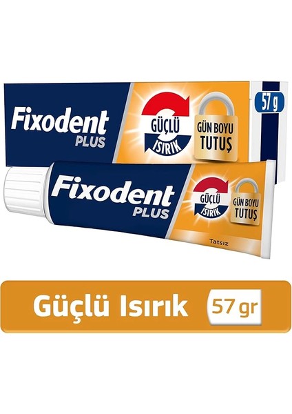 Plus Güçlü Isırık Diş Protezi Yapıştırıcı Krem 57 G fiyatları