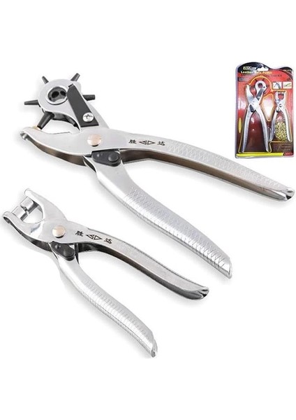 Kemer Delme Aleti Kemer Delme Pensi 6 Ayrı Ayarlı Pens Deri Delici El Aletleri