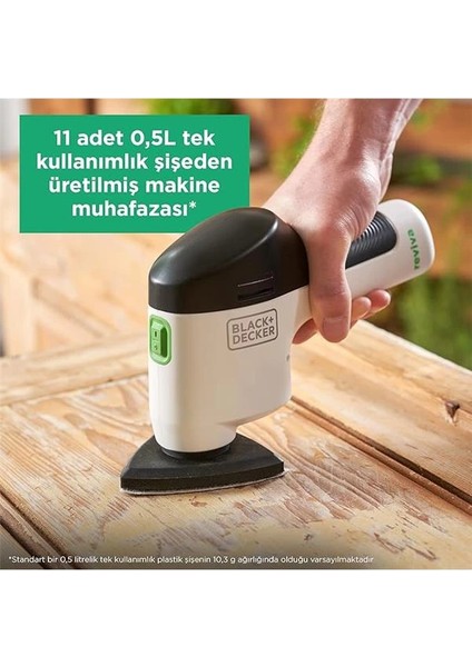 Black + Decker Reviva 12V Şarjlı Zımpara Makinesi