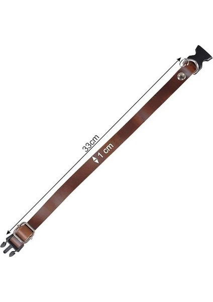 X-Perk Hakiki Deri Kedi Köpek Boyun Tasması