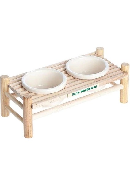 Ahşap Kemirgen Yemek Masası 24X10X8CM fiyatları