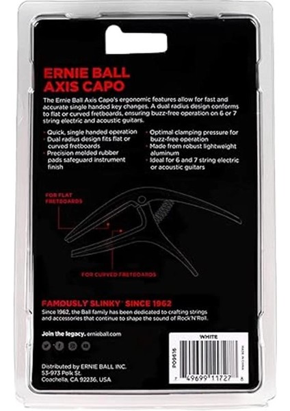 Axis Dual Radius Capo, Beyaz (P09616)