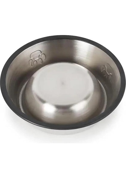 Paslanmaz Çelik Kedi ve Köpek Mama Kabı - Kaymaz Tabanlı, Dayanıklı Besleme Tası (16 Cm)