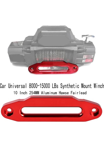 Araba Universal 8000-15000 Lbs Sentetik Montaj Vinç Halat 10 Inç 254MM Alüminyum Hawse Fairlead Suv Atv Utv Hawse Fairlead (Yurt Dışından) indirimleri