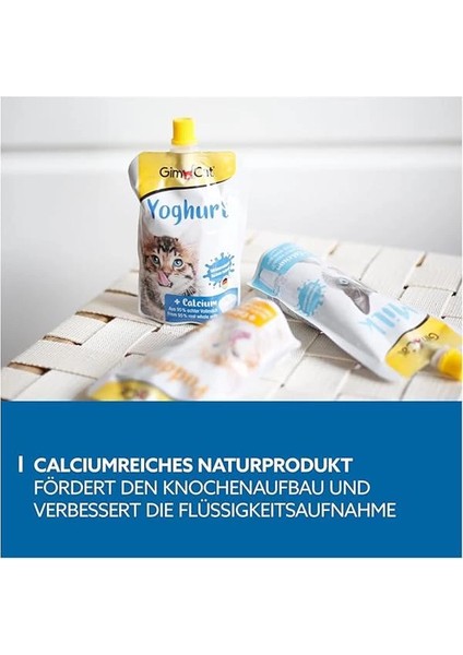 Yoğurt Kediler Için Tamamlayıcı Mama, Zengin Protein, Sindirime Yardımcı 150 G modelleri