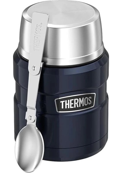SK3000 Stainless King Yemek Termosu 0.47 Lt Gece Mavisi Çelik Termos
