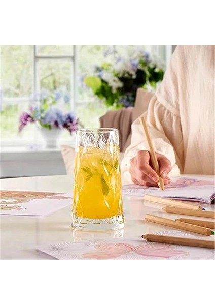 Leafy Meşrubat Bardağı 345 Cc, Standart 4 Adet